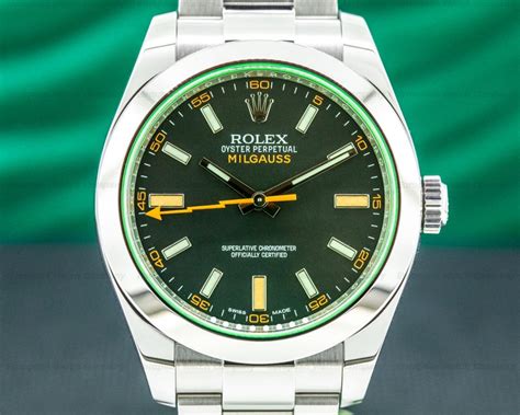 rolex milgauss green dial